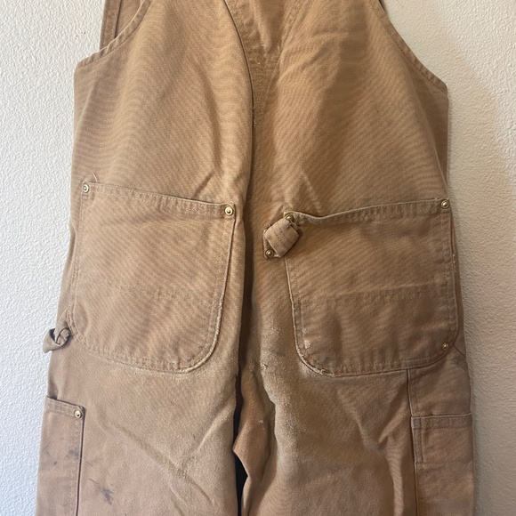 Vintage Carhartt Tan Duck Overalls - Picture 7 of 8